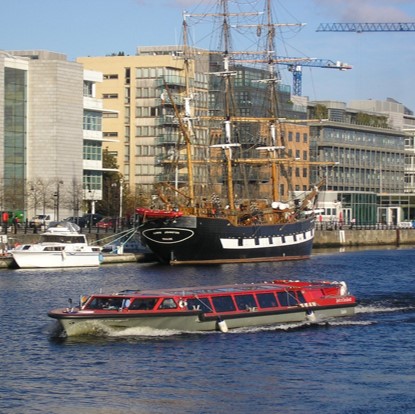 Dublin Discovered sailing by Jeanie Johnston