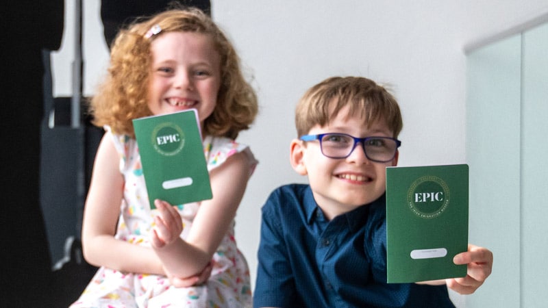 kids with epic passports